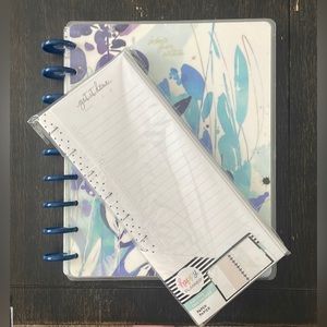 NEW Happy Planner classic "Bloom from within" blue floral
